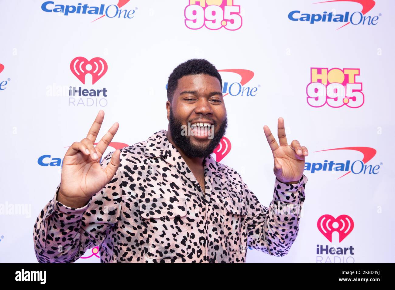 Khalid sur le tapis rouge pendant le bal de jingle iHeartRadio 2019 de 99,5 à la Capital One Arena à Washington, D.C., lundi, 16 décembre 2019. (Photo de Cheriss May) (photo de Cheriss May/NurPhoto) Banque D'Images