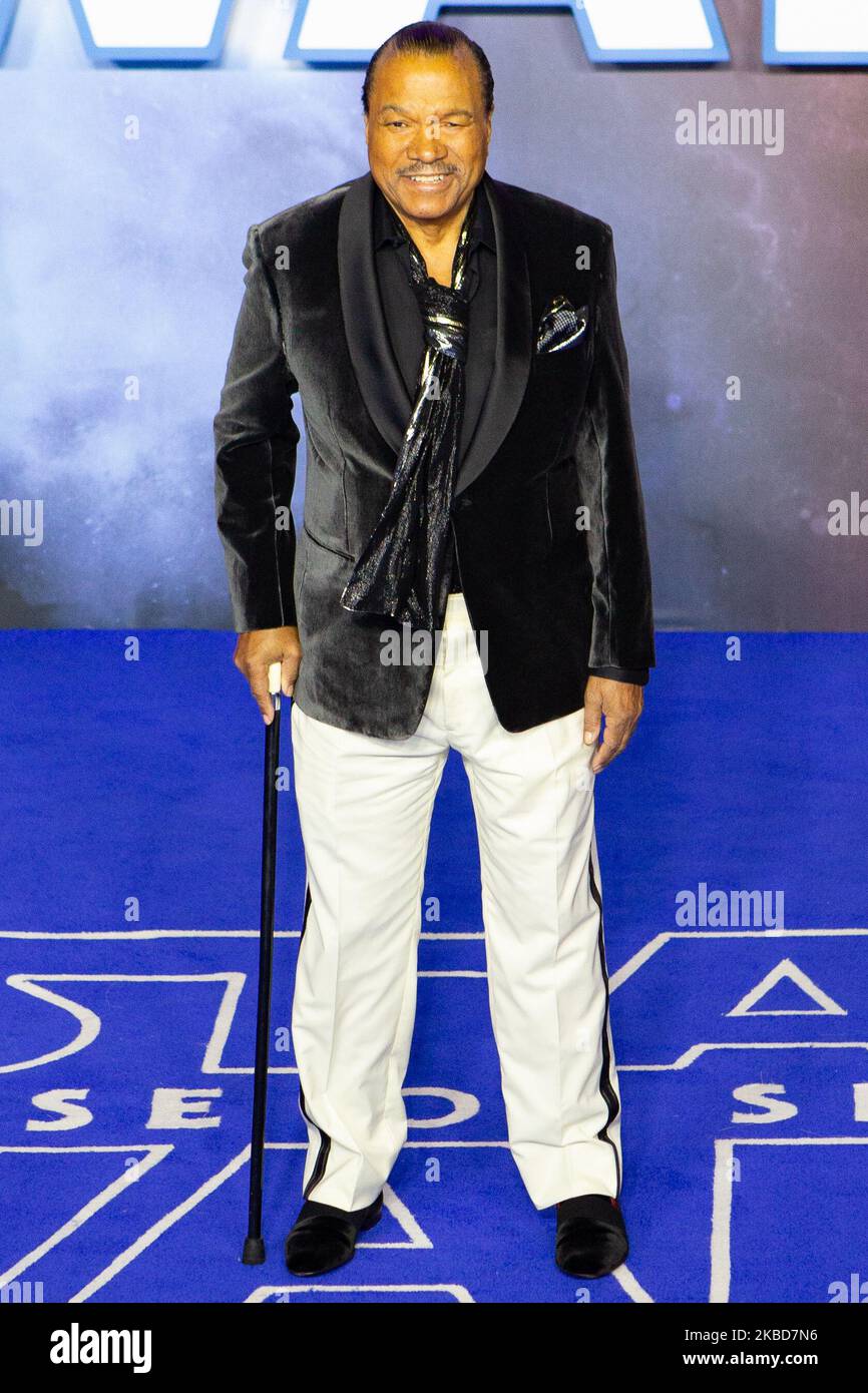 Billy Dee Williams participe à la première européenne « Star Wars: The Rise of Skywalker » au Cineworld Leicester Square sur 18 décembre 2019 à Londres (photo de Robin Pope/NurPhoto) Banque D'Images