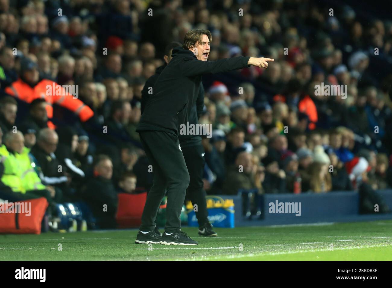Thomas Frank, directeur de Brentford, lors du match de championnat Sky Bet entre West Bromwich Albion et Brentford aux Hawthorns, West Bromwich, le samedi 21st décembre 2019. (Photo de Leila Coker/MI News/NurPhoto) Banque D'Images