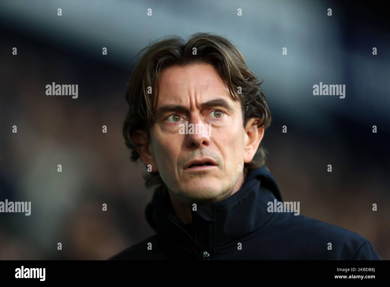 Thomas Frank, directeur de Brentford, lors du match de championnat Sky Bet entre West Bromwich Albion et Brentford aux Hawthorns, West Bromwich, le samedi 21st décembre 2019. (Photo de Leila Coker/MI News/NurPhoto) Banque D'Images