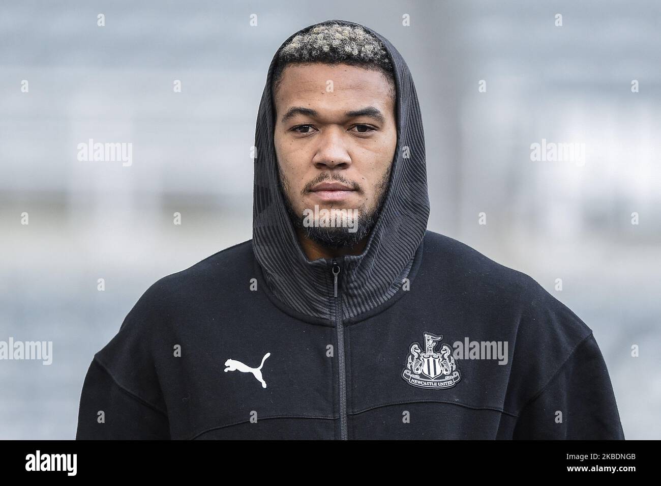 Joelinton (9) de Newcastle United arrive le mercredi 1st janvier 2020 à St. James's Park, Newcastle, avant le match de la Premier League entre Newcastle United et Leicester City. (Photo par IAM Burn/MI News/NurPhoto) Banque D'Images