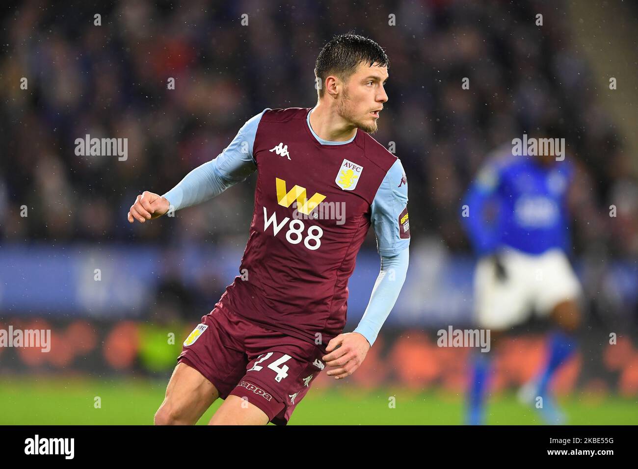 Frederic Guilbert (24) de Aston Villa pendant la demi finale de Carabao Cup 1st jambe entre Leicester City et Aston Villa au King Power Stadium, Leicester, le mercredi 8th janvier 2020. (Photo de Jon Hobley/MI News/NurPhoto) Banque D'Images