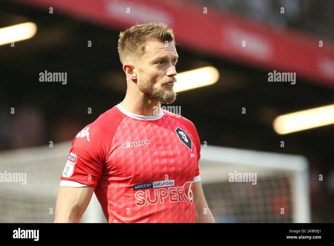 Lors du match Sky Bet League 2 entre Salford City et Northampton Town à Moor Lane, Salford, le samedi 11th janvier 2020. (Photo de Tim Markland/MI News/NurPhoto) Banque D'Images