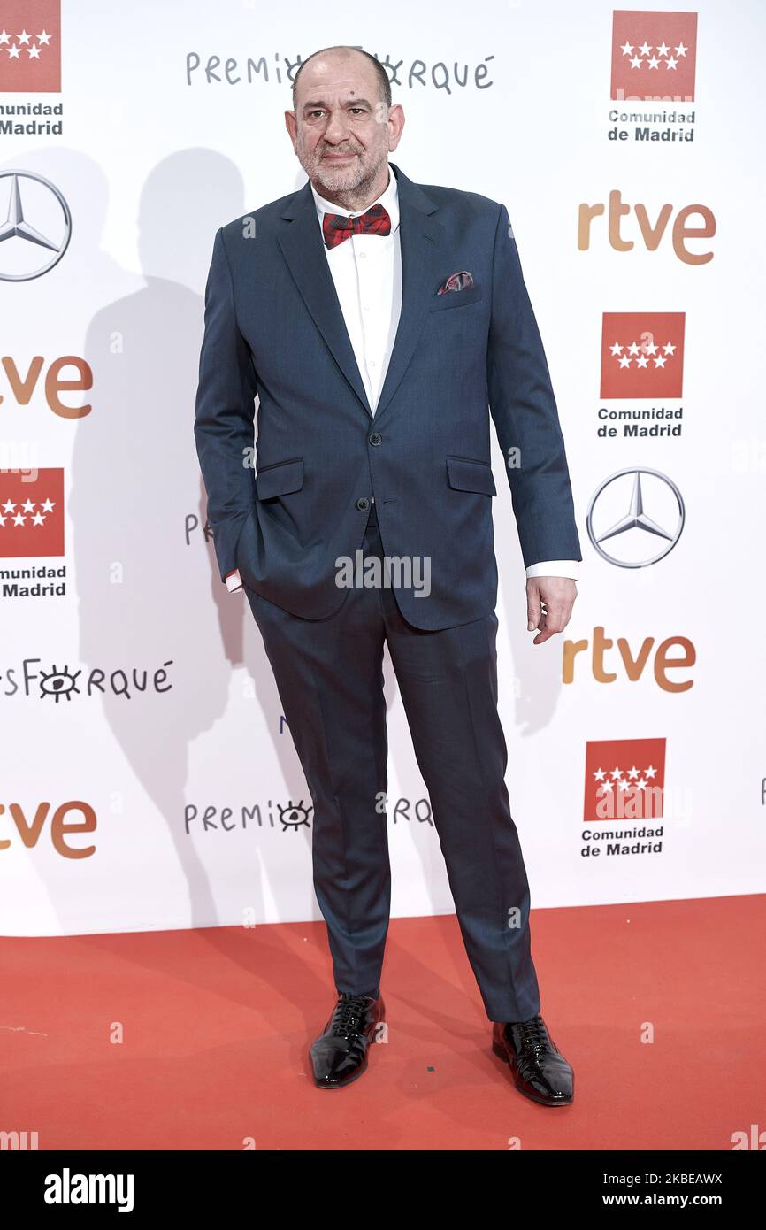 Karra Elejalde participe à la cérémonie de remise des prix « Jose Maria Forque » 2020 Red Carpet Photocall à Ifema à Madrid, Espagne, le 11 janvier 2020 (photo de Carlos Dafonte/NurPhoto) Banque D'Images