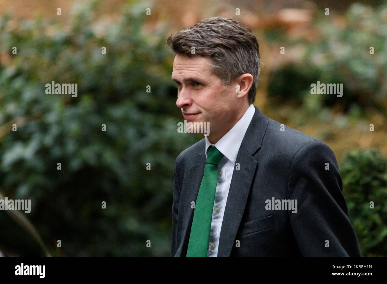 Le secrétaire d'État à l'éducation Gavin Williamson arrive à Downing Street, dans le centre de Londres, pour assister à une réunion du Cabinet le 14 janvier 2020 à Londres, en Angleterre. (Photo de Wiktor Szymanowicz/NurPhoto) Banque D'Images