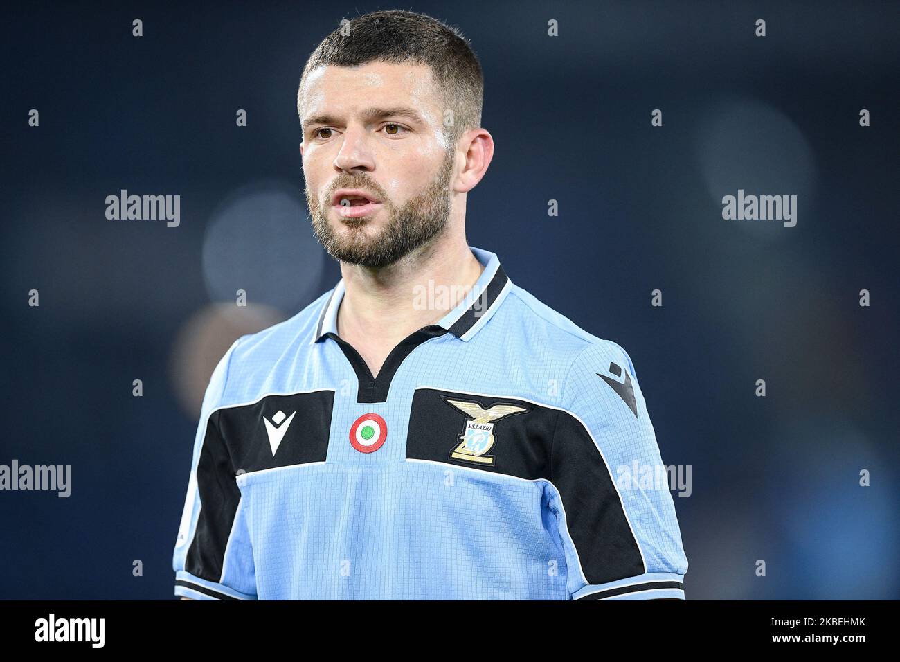 Valon Berisha de SS Lazio pendant le match de coupe italienne entre Latium et Cremonese au Stadio Olimpico, Rome, Italie, le 14 janvier 2020. (Photo de Giuseppe Maffia/NurPhoto) Banque D'Images