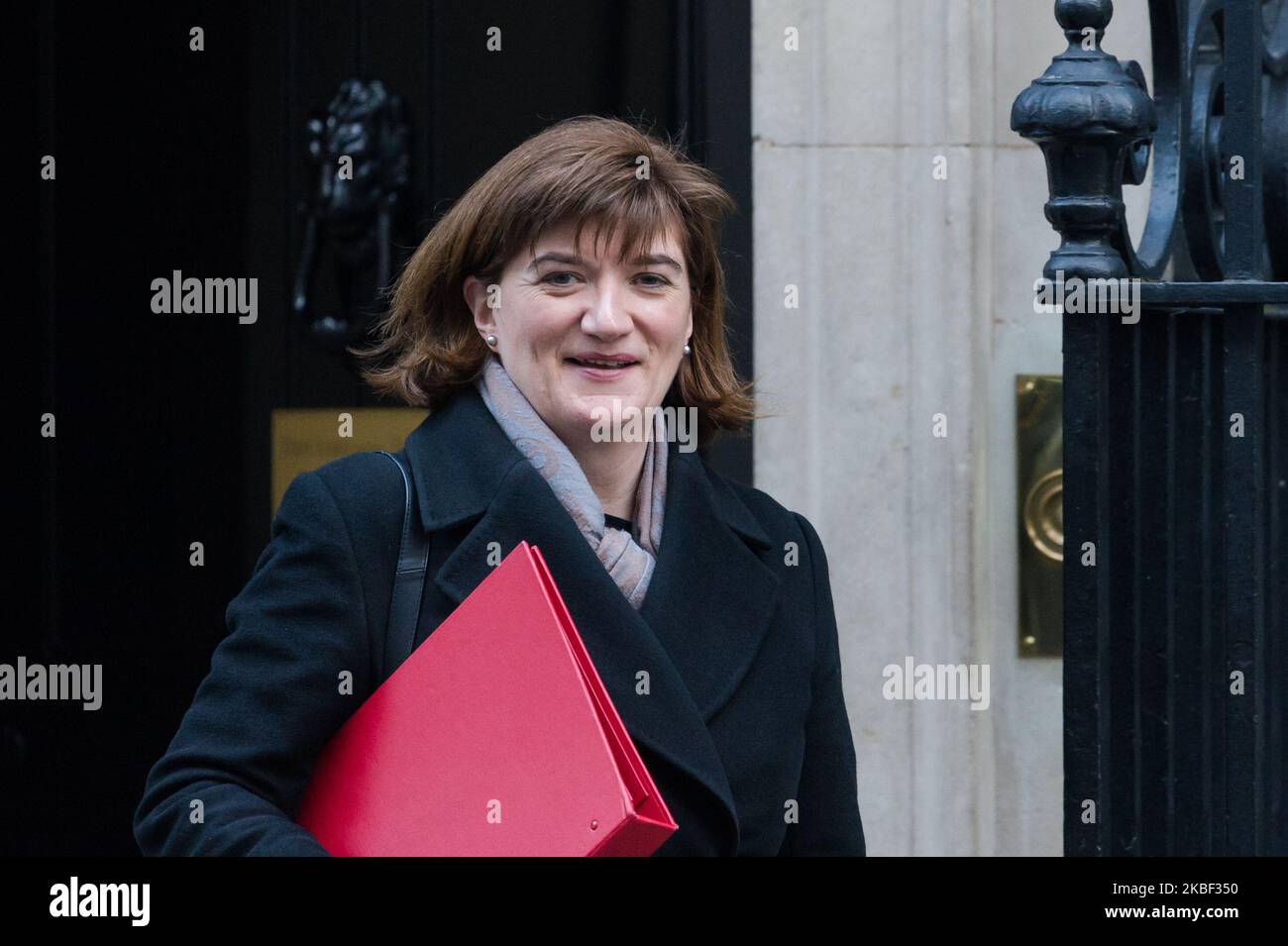 Secrétaire d'État au numérique, à la Culture, aux médias et au Sport la baronne Nicky Morgan assiste à une réunion hebdomadaire du Cabinet à Downing Street, dans le centre de Londres, le 21 janvier 2020, à Londres, en Angleterre. (Photo de Wiktor Szymanowicz/NurPhoto) Banque D'Images