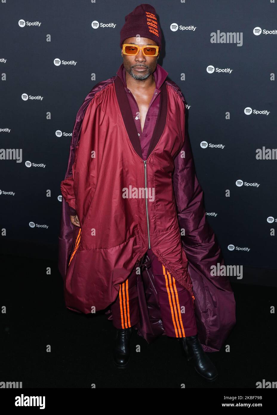 WEST HOLLYWOOD, LOS ANGELES, CALIFORNIE, États-Unis - JANVIER 23 : Billy porter portant Adidas x Ivy Park arrive à la fête Spotify Best New Artist 2020 qui s'est tenue aux studios Lot sur 23 janvier 2020 à West Hollywood, Los Angeles, Californie, États-Unis. (Photo par Xavier Collin/image Press Agency/NurPhoto) Banque D'Images