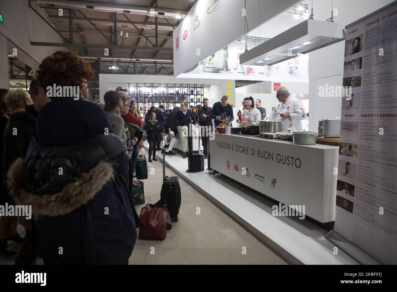 HOMI 2020 se tient à Milan, en Italie, sur 25 janvier 2020. HOMI est l'exposition internationale de style de vie qui se tient chaque année à Milan, est consacrée au monde de la maison et aux tendances et nouveautés de la vie contemporaine. Le but du spectacle est de définir l'évolution du marché et des modes de vie en essayant de comprendre les tendances actuelles et d'anticiper les désirs futurs. (Photo par Mairo Cinquetti/NurPhoto) Banque D'Images