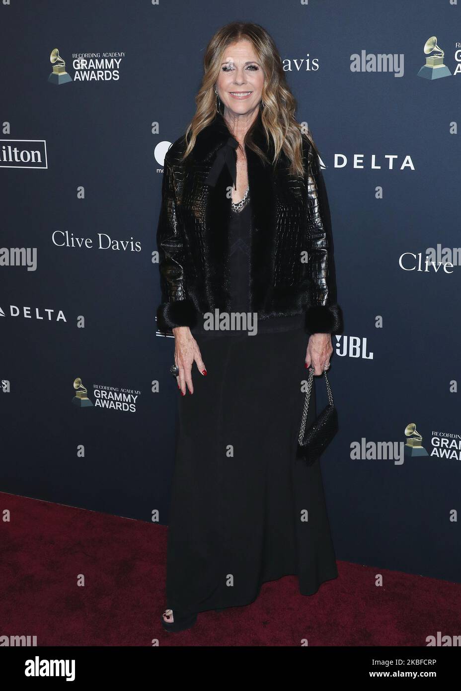 BEVERLY HILLS, LOS ANGELES, CALIFORNIE, États-Unis - JANVIER 25 : Rita Wilson arrive à l'Académie d'enregistrement et au Gala pré-GRAMMY 2020 de Clive Davis qui se tient à l'hôtel Beverly Hilton sur 25 janvier 2020 à Beverly Hills, Los Angeles, Californie, États-Unis. (Photo par Xavier Collin/image Press Agency/NurPhoto) Banque D'Images