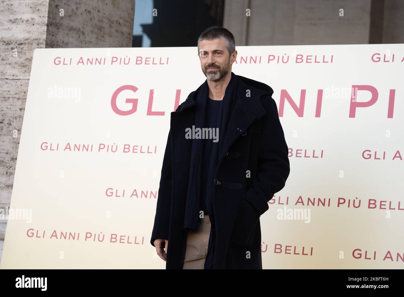 Kim Rossi Stuart participe à la photocall 'Gli Anni Più Belli' sur 30 janvier 2020 à Rome, Italie (photo de Luca Carlino/NurPhoto) Banque D'Images