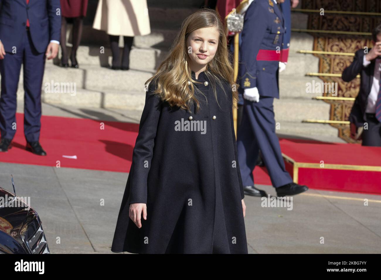 La princesse Leonor d'Espagne assiste à l'ouverture solennelle de la législature de 14th au Parlement espagnol sur 03 février 2020 à Madrid, Espagne. (Photo par Oscar Gonzalez/NurPhoto) Banque D'Images