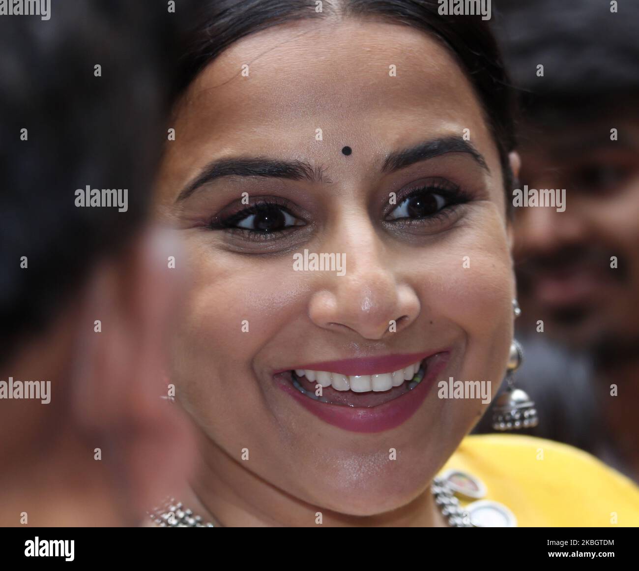 L'actrice indienne Vidya Balan arrive pour un événement promotionnel à Mumbai, Inde, le 12 février 2020. (Photo par Himanshu Bhatt/NurPhoto) Banque D'Images