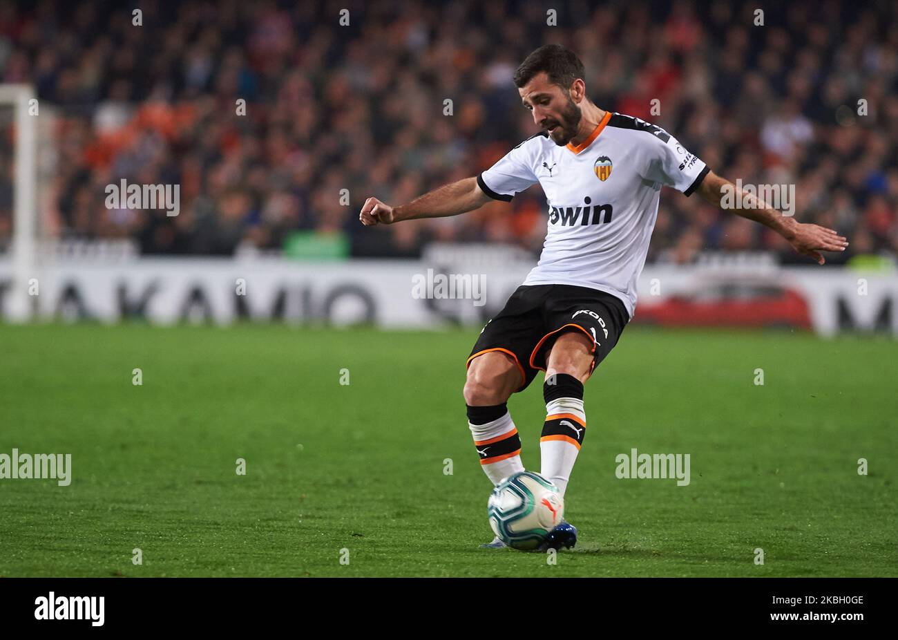 José Luis Gaya de Valence pendant le match de la Liga Santander entre Valence et Atletico de Madrid à l'Estadio de Mestalla sur 14 février 2020 à Valence, Espagne (photo de Maria José Segovia/NurPhoto) Banque D'Images