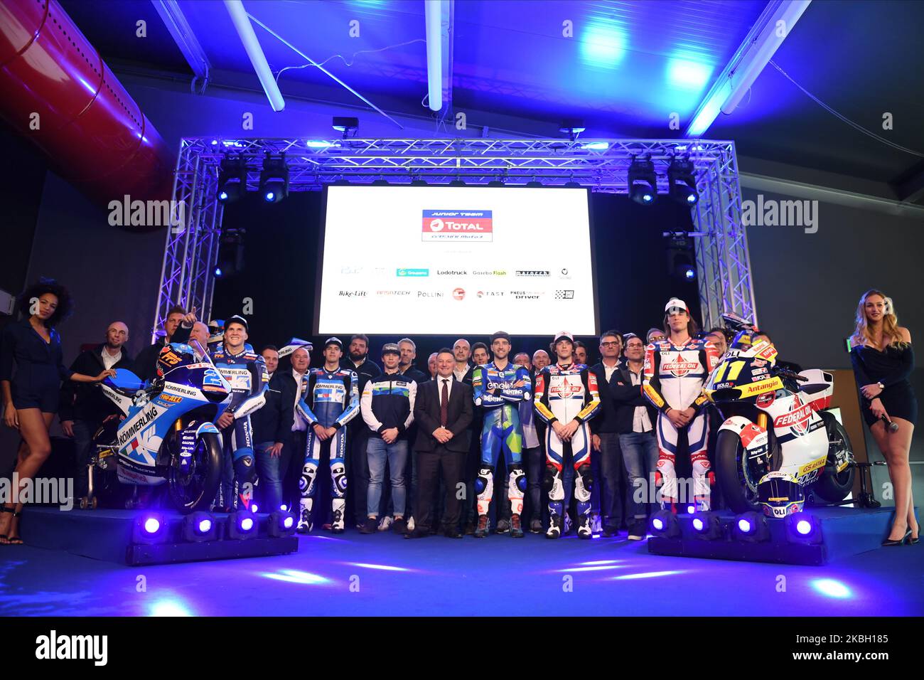 Gresini Racing 2020 Présentation de l'équipe dans le circuit Autodromo Enzo e Dino Ferrari, à Imola, en Italie, sur 15 février 2020. (Photo par Andrea Diodato/NurPhoto) Banque D'Images