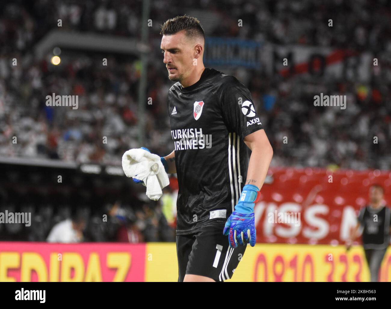 F. Armani, gardien de la rivière plate lors d'un match entre la rivière plate et Banfield dans le cadre de Superliga 2019/20 au stade Antonio Vespucio Liberti sur 16 février 2020 à Buenos Aires, Argentine. (Photo de Gisela Romio/NurPhoto) Banque D'Images