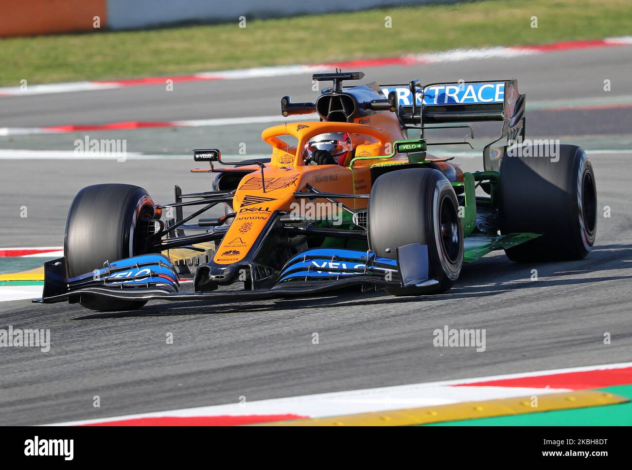 Carlos Sainz et la McLaren MCL 35 pendant le jour 1 des tests de la formule 1, le 19 février 2020, à Barcelone, Espagne. (Photo par Urbanandsport/NurPhoto) Banque D'Images