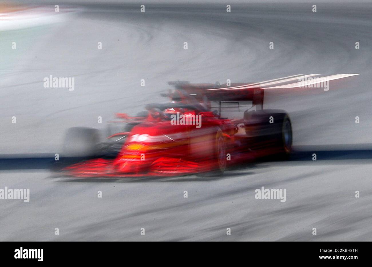 Charles Leclerc et la Ferrari SF 1000 au cours du 1 jour des essais de formule 1, le 19 février 2020, à Barcelone, Espagne. -- (photo par Urbanandsport/NurPhoto) Banque D'Images