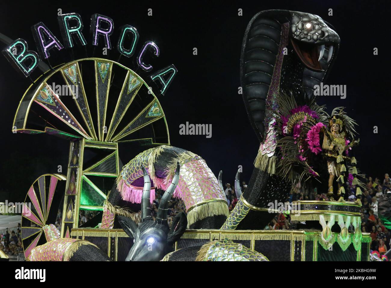 Premier jour des défilés des écoles de samba du carnaval de la ville de São Paulo, ce samedi. 22 février 2020. (Photo de Fabio Vieira/FotoRua/NurPhoto) Banque D'Images