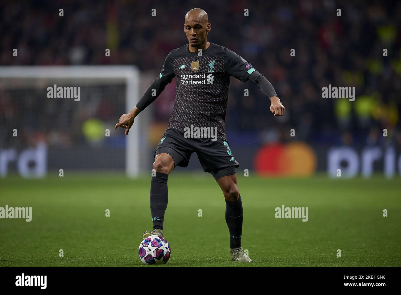 Fabinho de Liverpool en action lors de la manche de la Ligue des champions de l'UEFA de 16 première jambe de match entre l'Atlético de Madrid et le Liverpool FC à Wanda Metropolitano sur 18 février 2020 à Madrid, Espagne. (Photo de Jose Breton/Pics action/NurPhoto) Banque D'Images