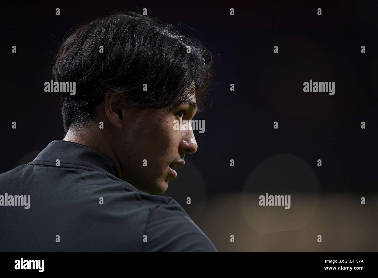 Takumi Minamino de Liverpool lors de la manche de la Ligue des champions de l'UEFA de 16 match de première jambe entre l'Atlético de Madrid et le FC de Liverpool à Wanda Metropolitano sur 18 février 2020 à Madrid, en Espagne. (Photo de Jose Breton/Pics action/NurPhoto) Banque D'Images