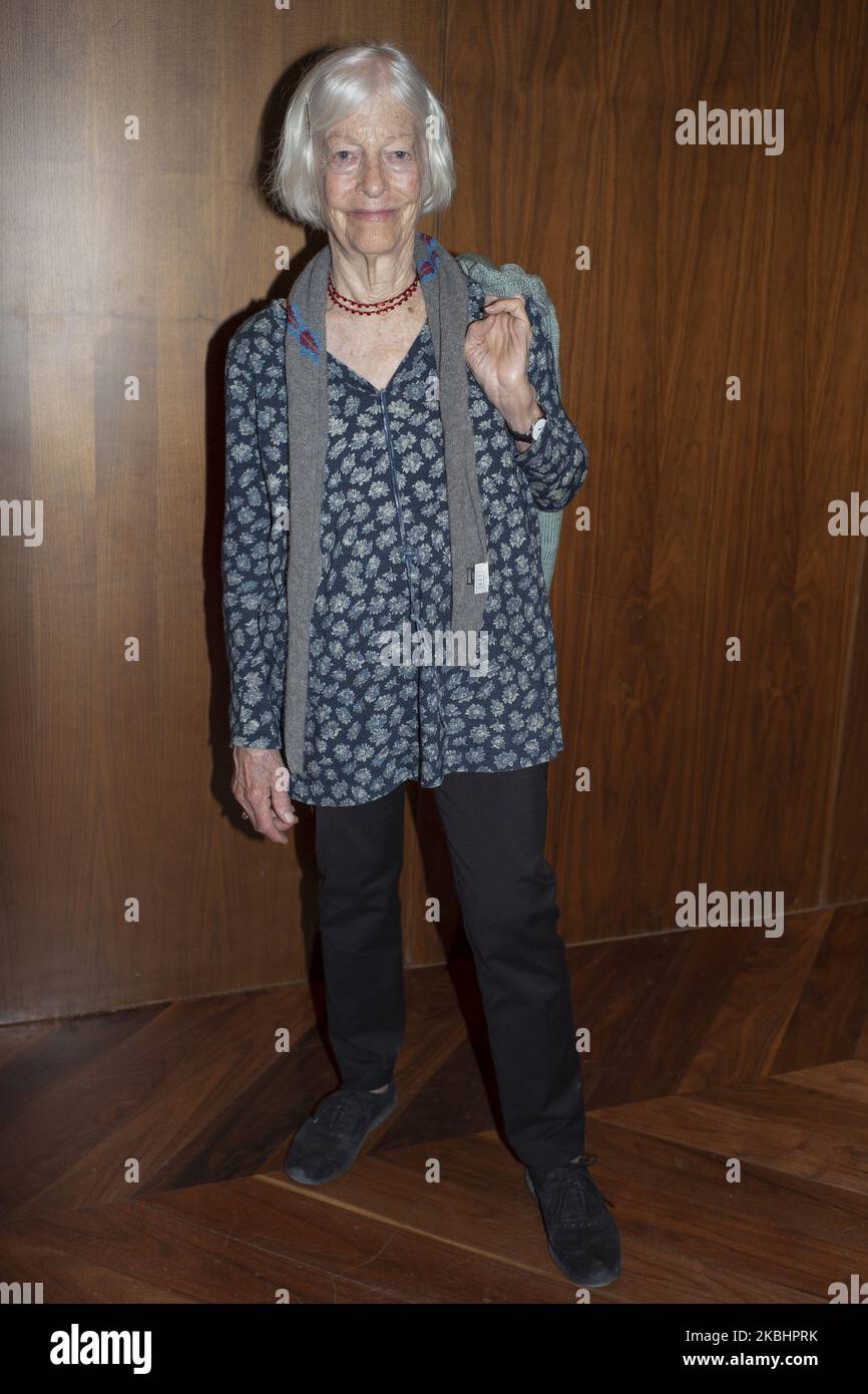 L'artiste Joan Jonas lors de la conférence présentant l'exposition se déplaçant au large de la Terre II au Musée national Thyssen-Bornemisza à Madrid, Espagne, sur 24 février 2020. (Photo par Oscar Gonzalez/NurPhoto) Banque D'Images