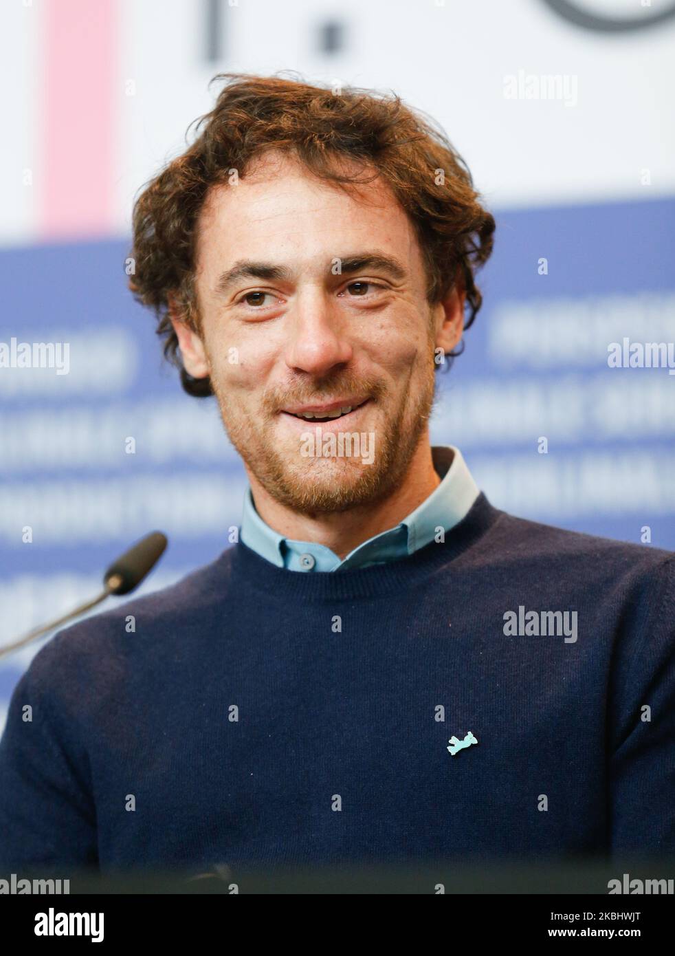 Elio Germano et l'italien assistent à la conférence de presse "Bed Tales" lors du festival international du film 70th de Berlinale à Grand Hyatt à Berlin, Allemagne sur 25 février 2020. (Photo par Dominika Zarzycka/NurPhoto) Banque D'Images