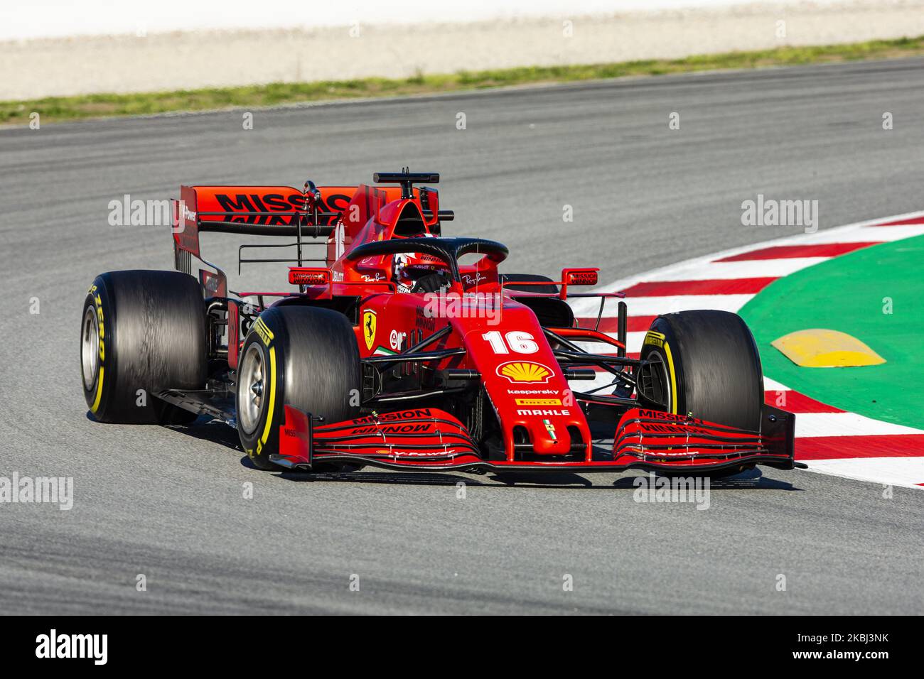 16 LECLERC Charles (mco), Scuderia Ferrari SF1000, action lors des épreuves d'hiver de Formule 1 au circuit de Barcelone - Catalunya sur 28 février 2020 à Barcelone, Espagne. (Photo par Xavier Bonilla/NurPhoto) Banque D'Images
