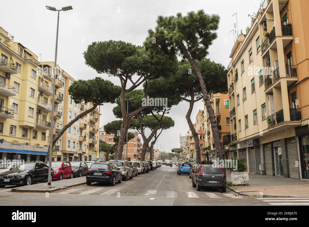 Vue sur le Lido di Ostia, dans la banlieue de Rome, en Italie, sur 1 mars 2020. (Photo par Oleksandr Rupeta/NurPhoto) Banque D'Images