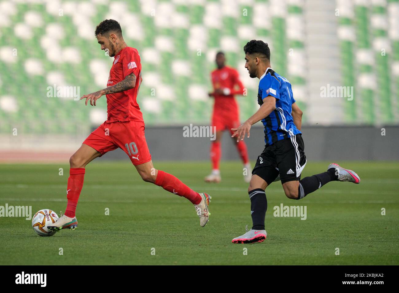 Edmilson Junior Al Duhail à l'occasion du match de la QNB Stars League contre Al-Sailiya SC au stade Hamad bin Khalifa à Doha, Qatar, le 7 mars 2020. (Photo de Simon Holmes/NurPhoto) Banque D'Images