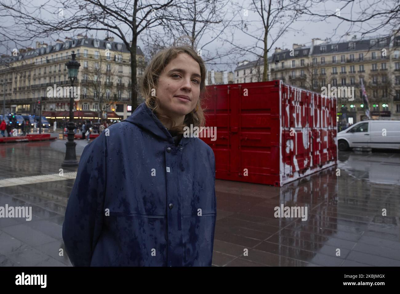 L'actrice française Adele Haenel lors de la Journée internationale des droits de la femme à Paris, en France, sur 8 mars 2020 (photo d'Adnan Farzat/NurPhoto) Banque D'Images