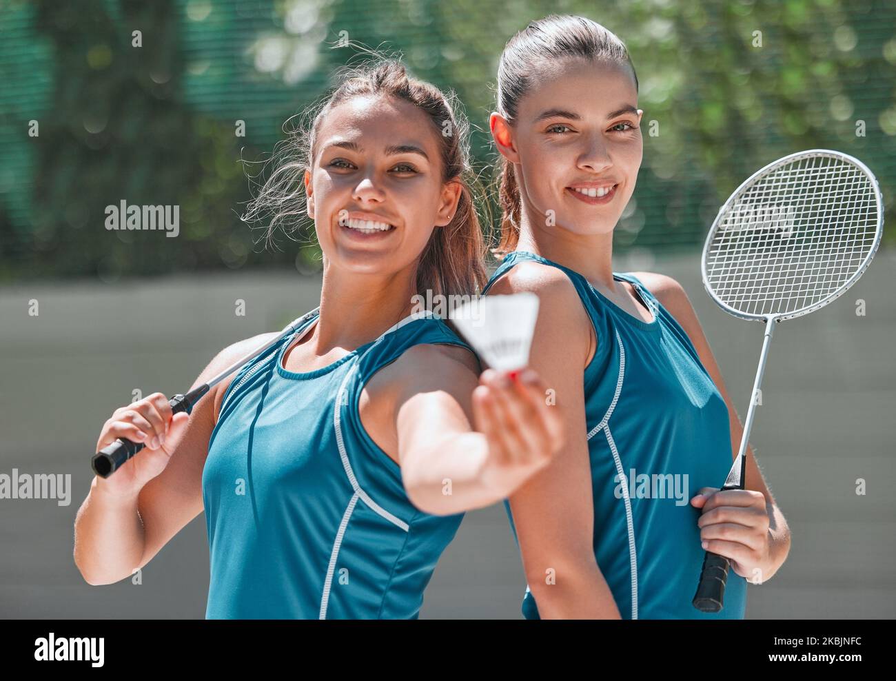Badminton player portrait Banque de photographies et d'images à haute  résolution - Alamy