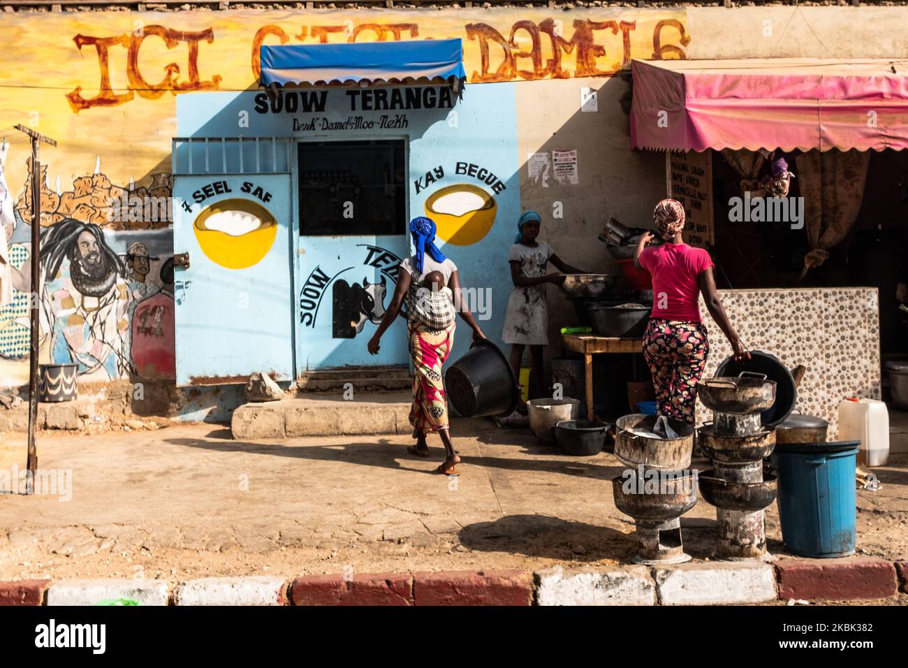 La vie quotidienne à Dakar, Sénégal sur 4 mars 2020. (Photo de Jerome Gilles/NurPhoto) Banque D'Images