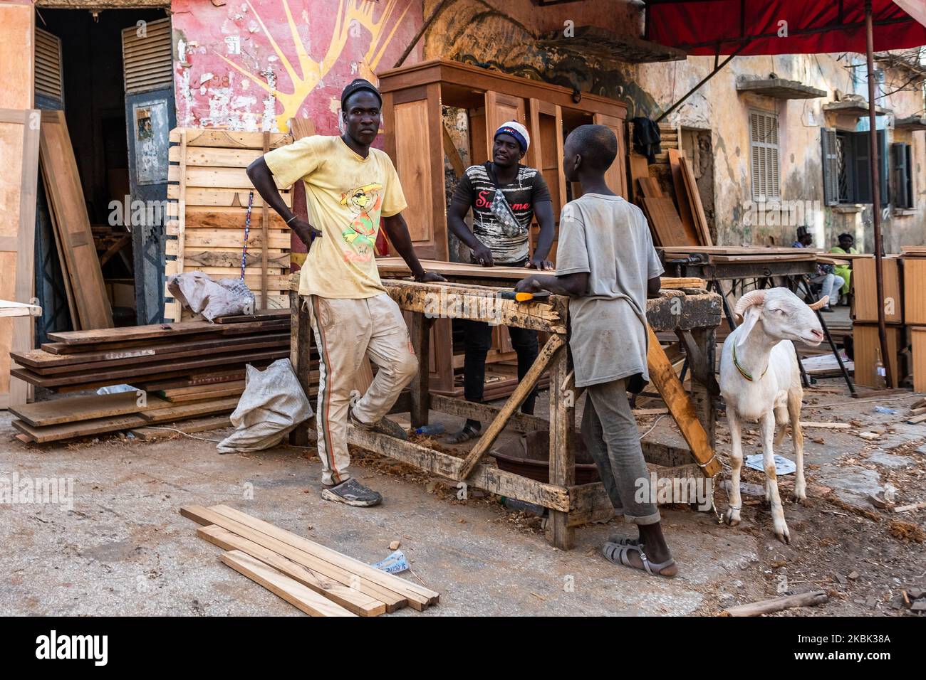 La vie quotidienne à Dakar, Sénégal sur 4 mars 2020. (Photo de Jerome Gilles/NurPhoto) Banque D'Images