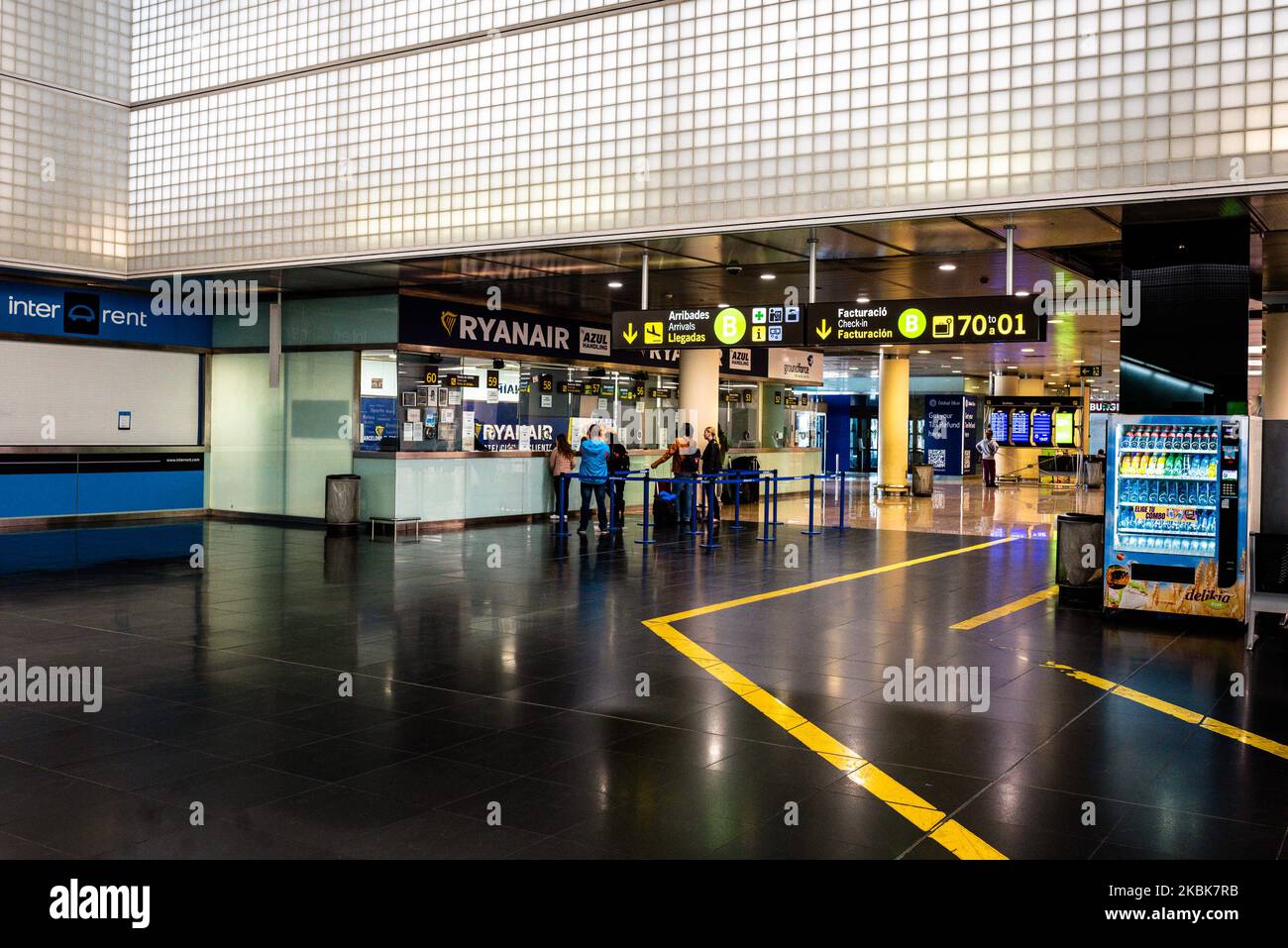 Barcelona airport terminal 2 Banque de photographies et d’images à