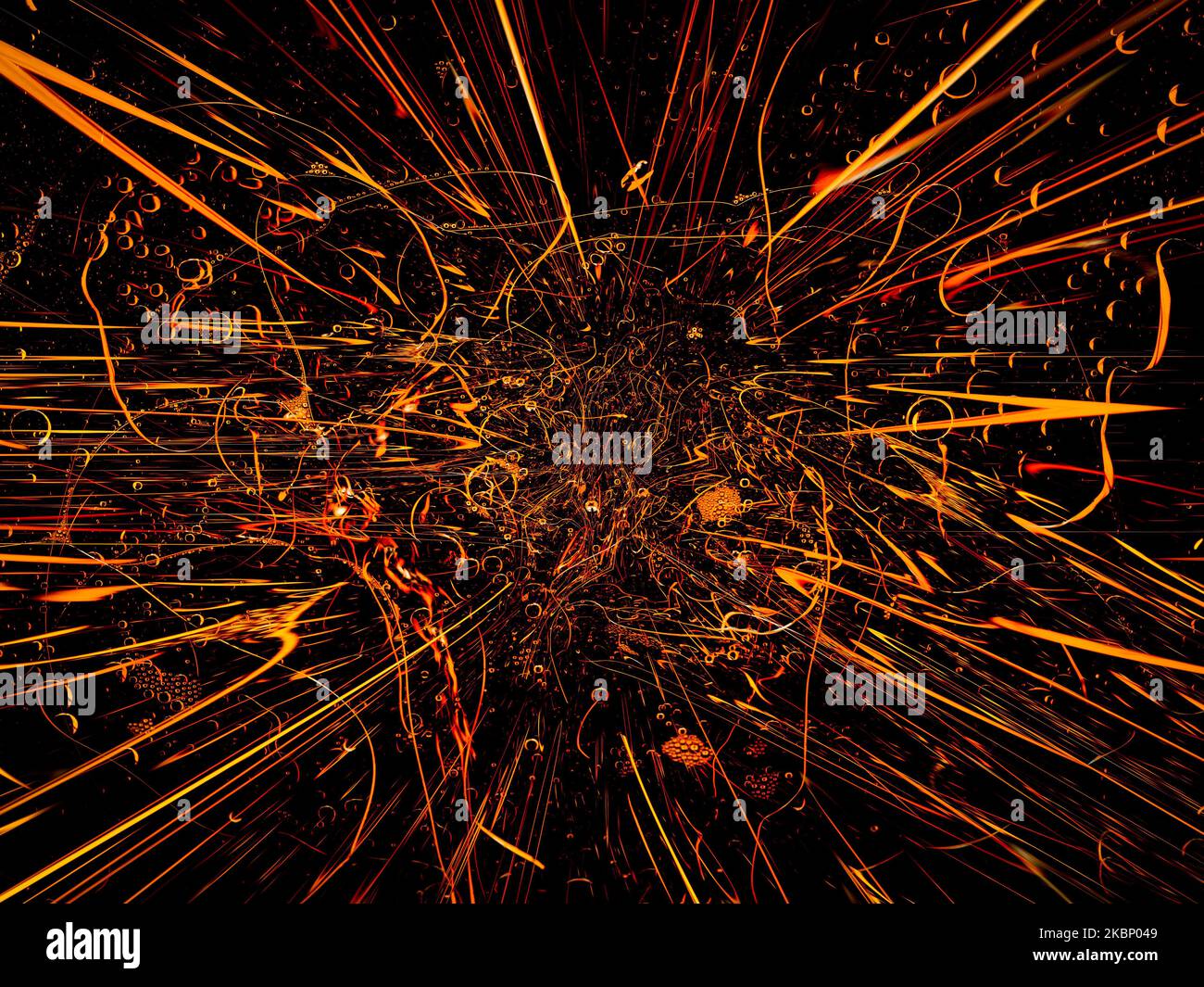 Chaos, arrière-plan abstrait. Banque D'Images