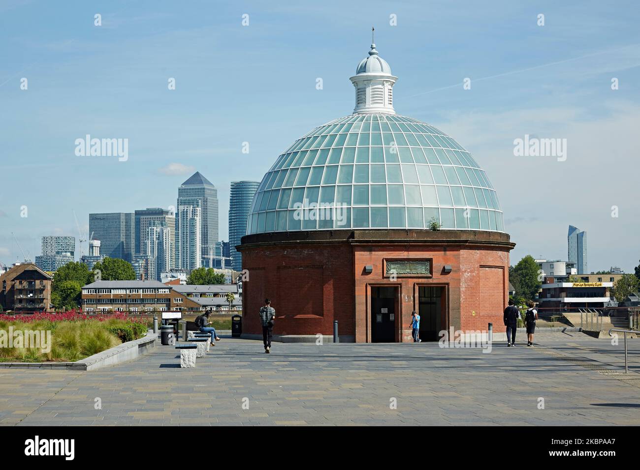 © 2022 John Angerson Greenwich foot tunnel. Greenwich, Londres. Banque D'Images