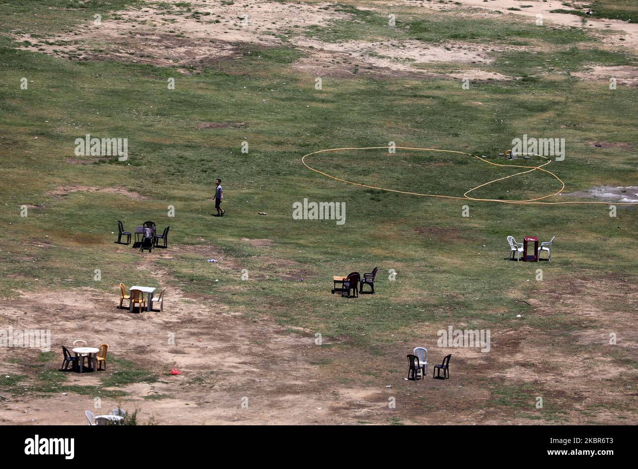 Une vue générale de la ville de Gaza sur 15 juin 2020, après l'assouplissement des restrictions imposées dans le contexte de la pandémie COVID-19. (Photo de Majdi Fathi/NurPhoto) Banque D'Images
