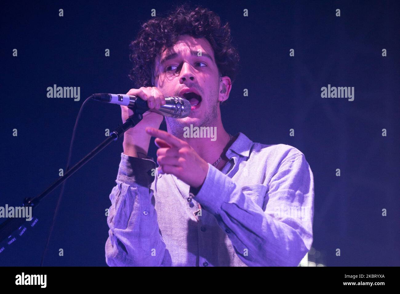 Le groupe de rock indépendant britannique The 1975 se déroule en direct au Reading Festival 2016, à Reading, Berkshire, Royaume-Uni, sur 28 août, 2016. Le 1975 est un pop rock anglais composé du chanteur et guitariste de rythme Matthew Healy, du guitariste principal Adam Hann, du bassiste Ross MacDonald et du batteur/producteur George Daniel. (Photo par Alberto Pezzali/NurPhoto) Banque D'Images