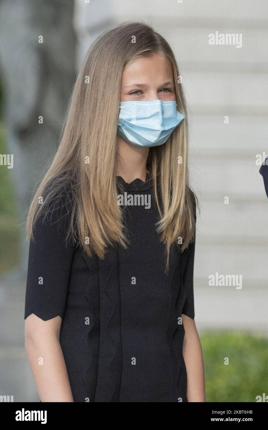 La princesse Sofia d'Espagne arrive à une messe pour rendre hommage aux victimes du coronavirus à la cathédrale de la Almudena, à 06 juillet 2020, à Madrid (Espagne) (photo d'Oscar Gonzalez/NurPhoto) Banque D'Images