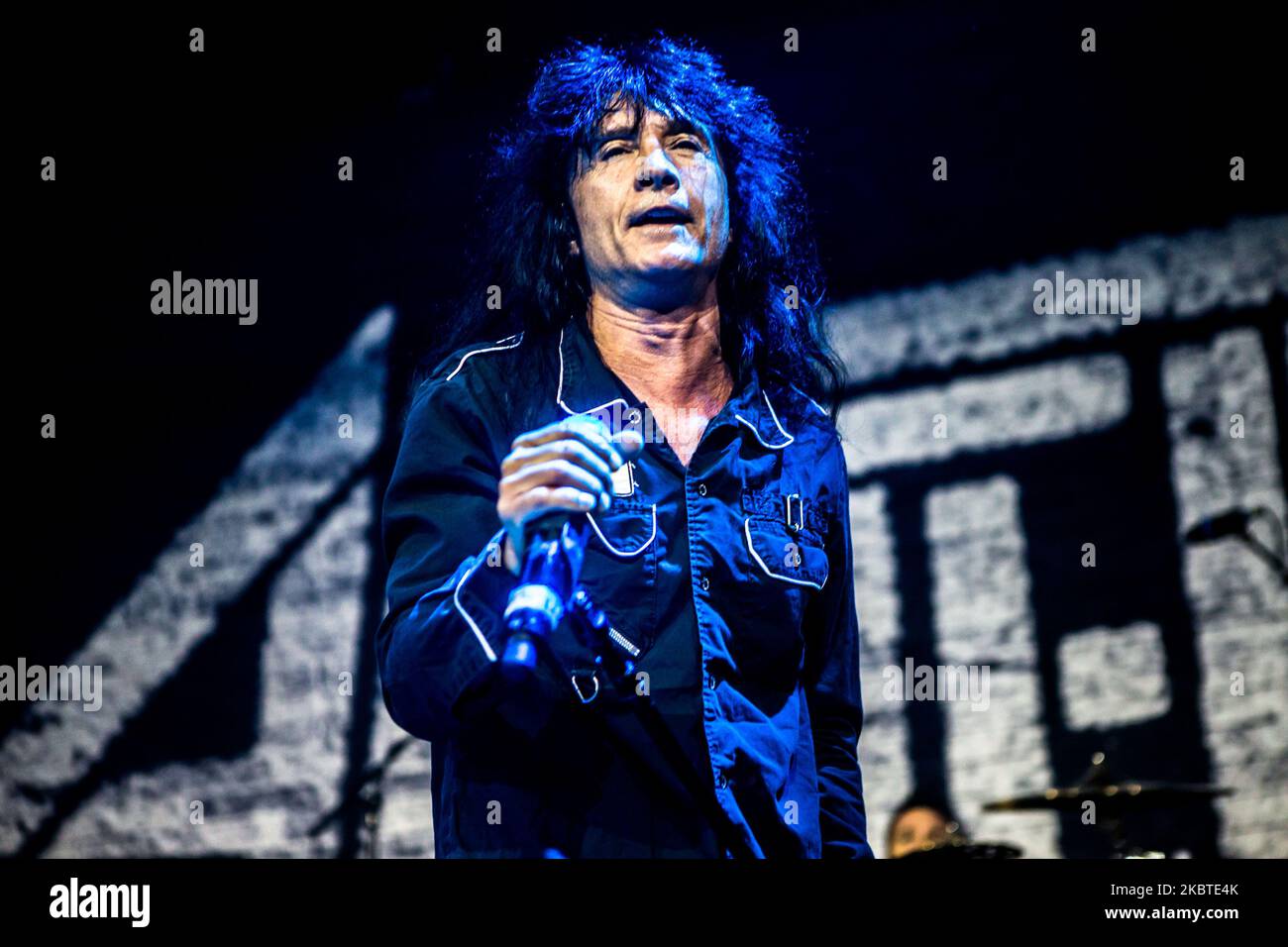 Joey Belladonna du groupe américain de métaux lourds Anthrax se produit en direct à Alcatraz à Milan, Italie, sur 5 novembre 2015 (photo de Mairo Cinquetti/NurPhoto) Banque D'Images