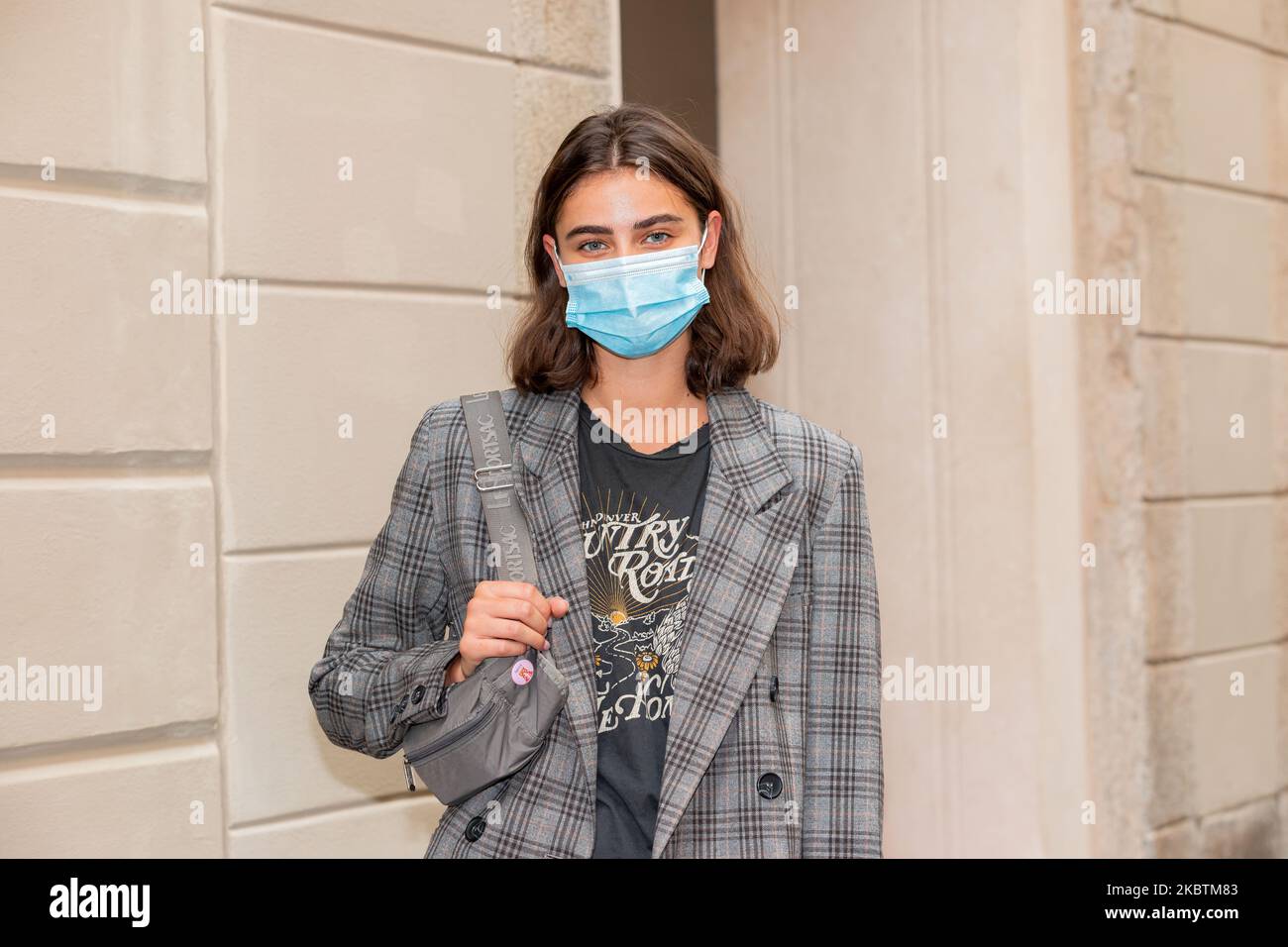 Taylor Hill participe au défilé de mode Etro lors de la semaine de la mode numérique de Milan sur 15 juillet 2020 à Milan, en Italie. (Photo par Alessandro Bremec/NurPhoto) Banque D'Images