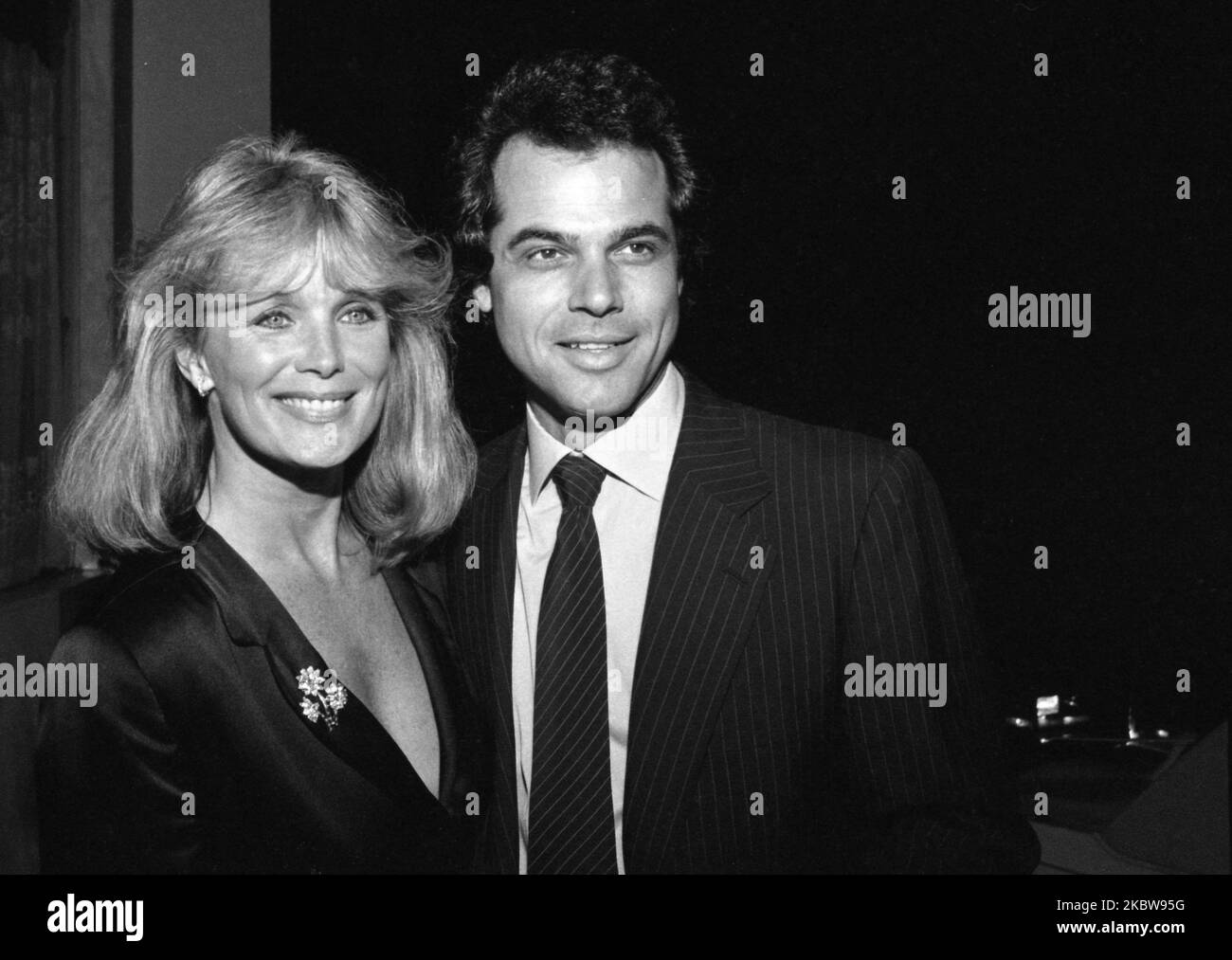 Linda Evans et George Santo Pietro à la fête de la dynastie Wrap sur 6 mars 1983 à l'hôtel Beverly Wilshire à Beverly Hills, Californie crédit: Ralph Dominguez/MediaPunch Banque D'Images