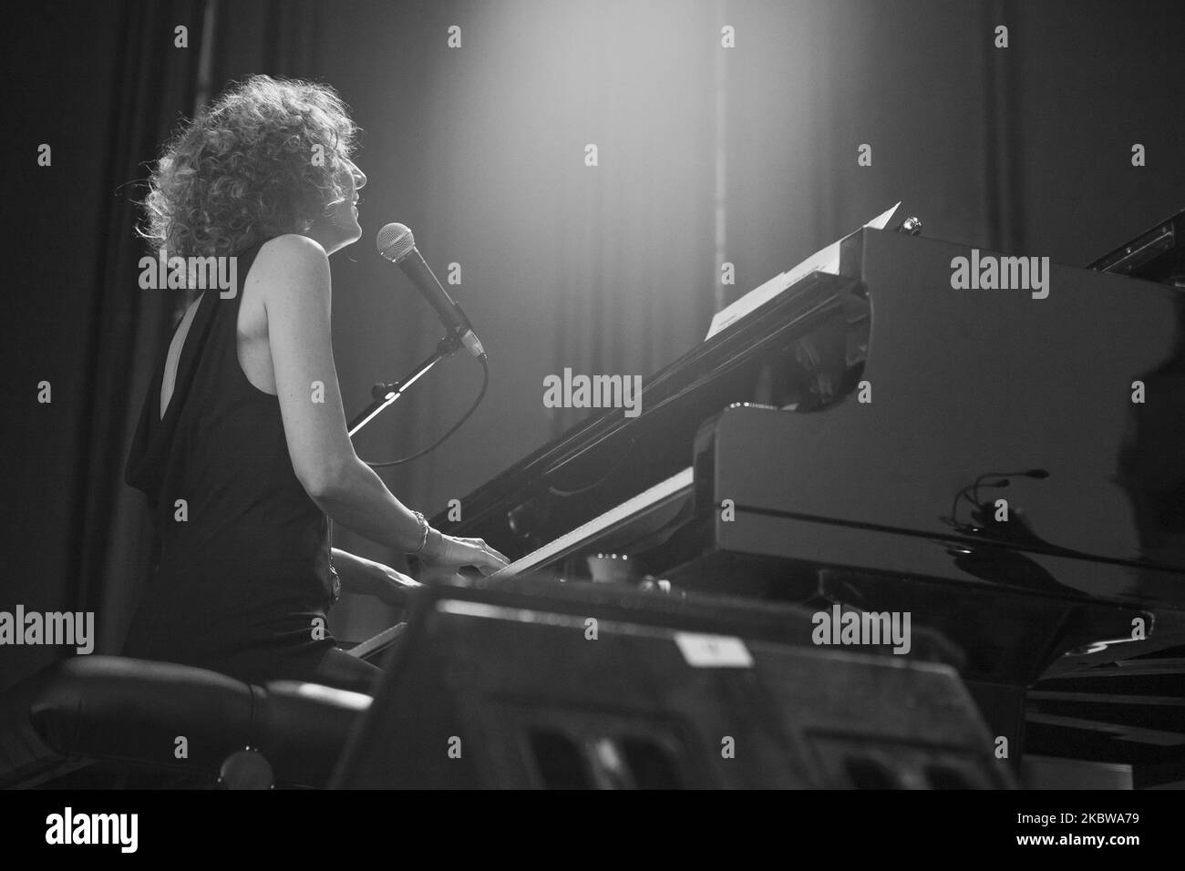 Le chanteur et compositeur portugais Dulce Pontes se produit sur scène