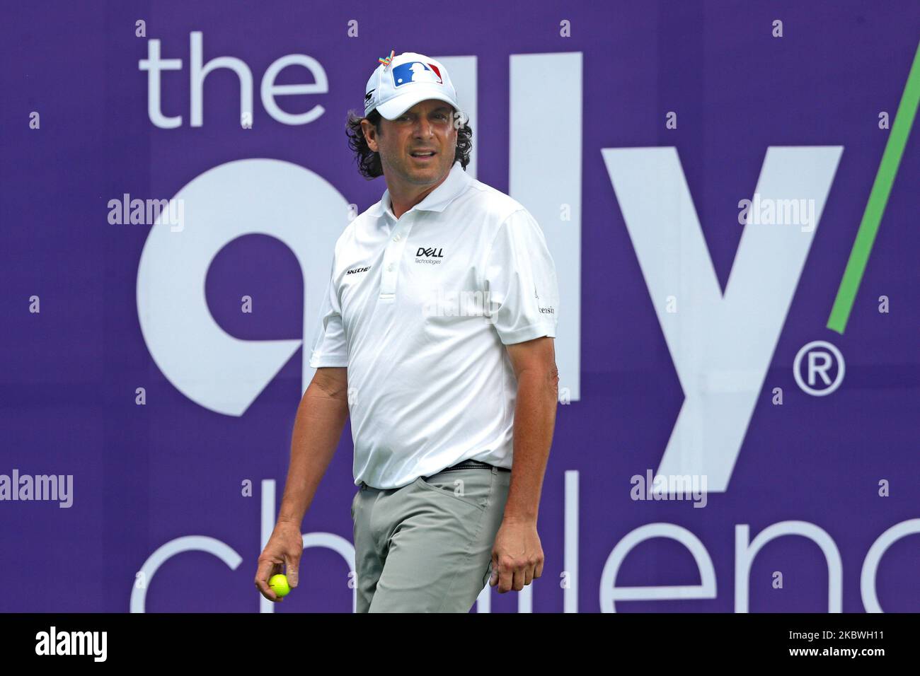 Billy Andrade des États-Unis sur le tee-shirt 18th lors de la première partie du défi Ally présenté par McLaren au Warwick Hills Golf & Country Club, Grand blanc, MI, États-Unis vendredi, 31 juillet, 2020. (Photo de Jorge Lemus/NurPhoto) Banque D'Images