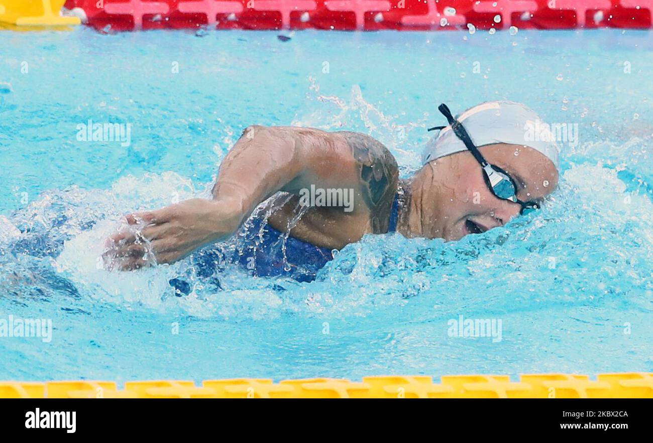 Anna Egorova (RUS) participe au freestyle féminin 400m lors du trophée international de natation Frecciarossa Settecolli à Rome, Italie sur 12 août 2020 (photo de Matteo Ciambelli/NurPhoto) Banque D'Images