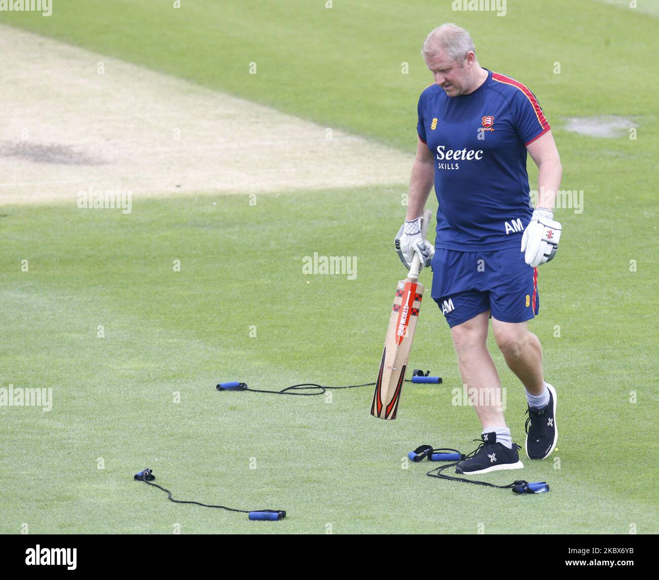 HOVE, Royaume-Uni, 15 AOÛT : Anthony McGrath, entraîneur d'Essex, pendant la première journée du Bob Willis Trophy Southern Group entre Sussex CCC et Essex CCC, 1st Central County Ground, Brighton et Hove, Angleterre, le 15th août 2020 (photo par action Foto Sport/NurPhoto) Banque D'Images