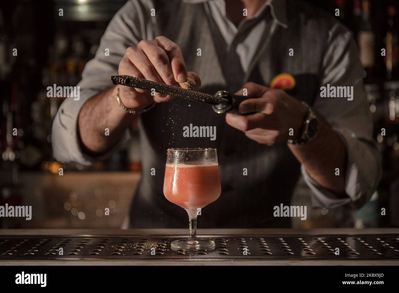 Boisson du pub à Naples, Italie, le 23 avril 2019 (photo de Paolo Manzo/NurPhoto) Banque D'Images