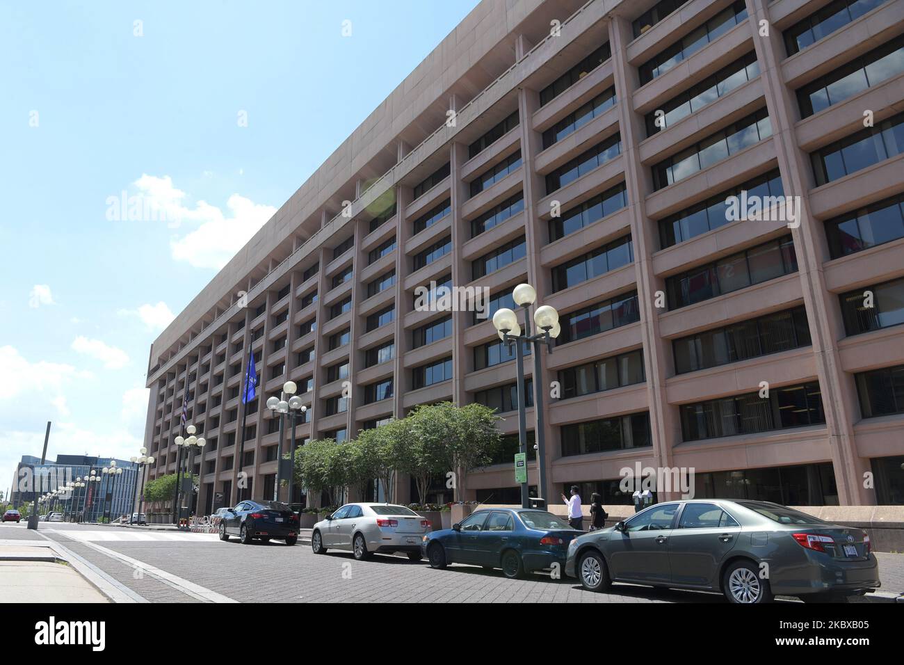 Vue générale du siège du service de poste d'État Unite (USPS), sur 18 août 2020, Washington DC, États-Unis. (Photo de Lénine Nolly/NurPhoto) Banque D'Images