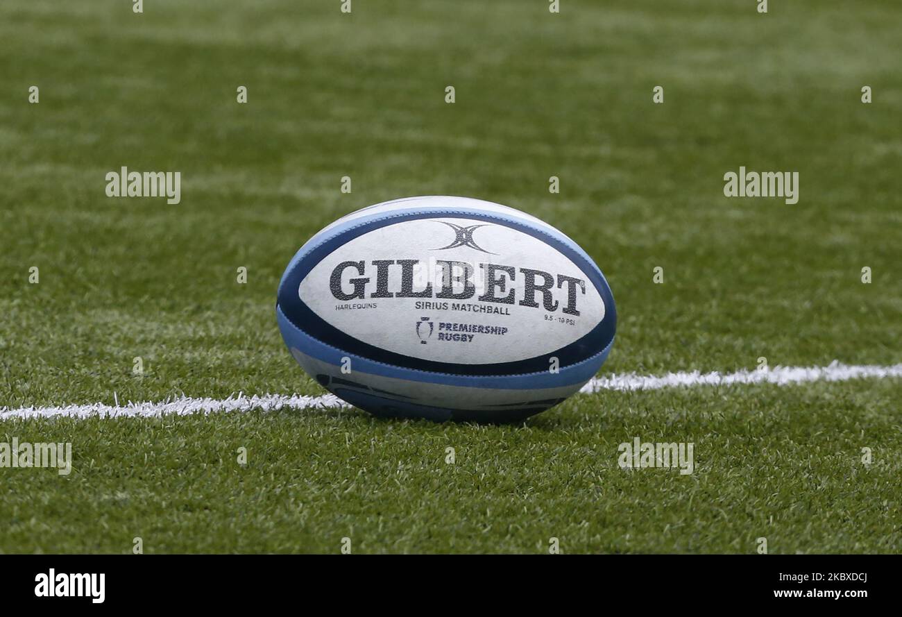 Match de bal lors du rugby Gallagher Premiership entre Saracens et Harlequins au stade Allianz Park, Hendonon, Royaume-Uni, le 22nd août 2020 (photo d'action Foto Sport/NurPhoto) Banque D'Images